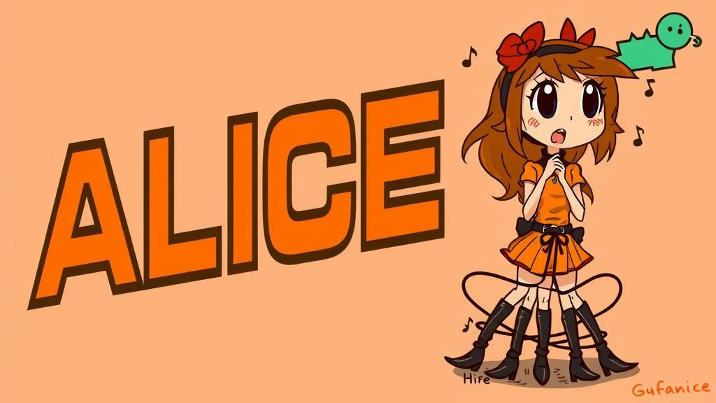 Anime Style Tap Dancer with Orange Hair