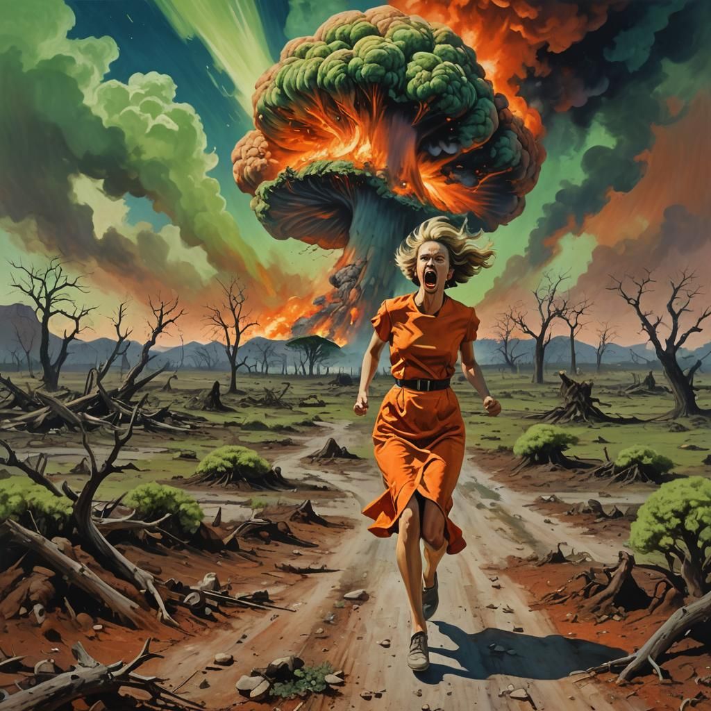 Radioactive Wasteland: A Fauvist Surrealism Scene