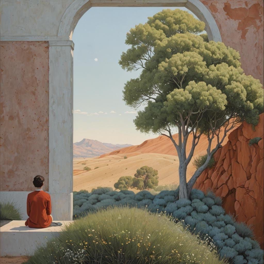 A Dreamlike Encounter in an Isolated Landscape