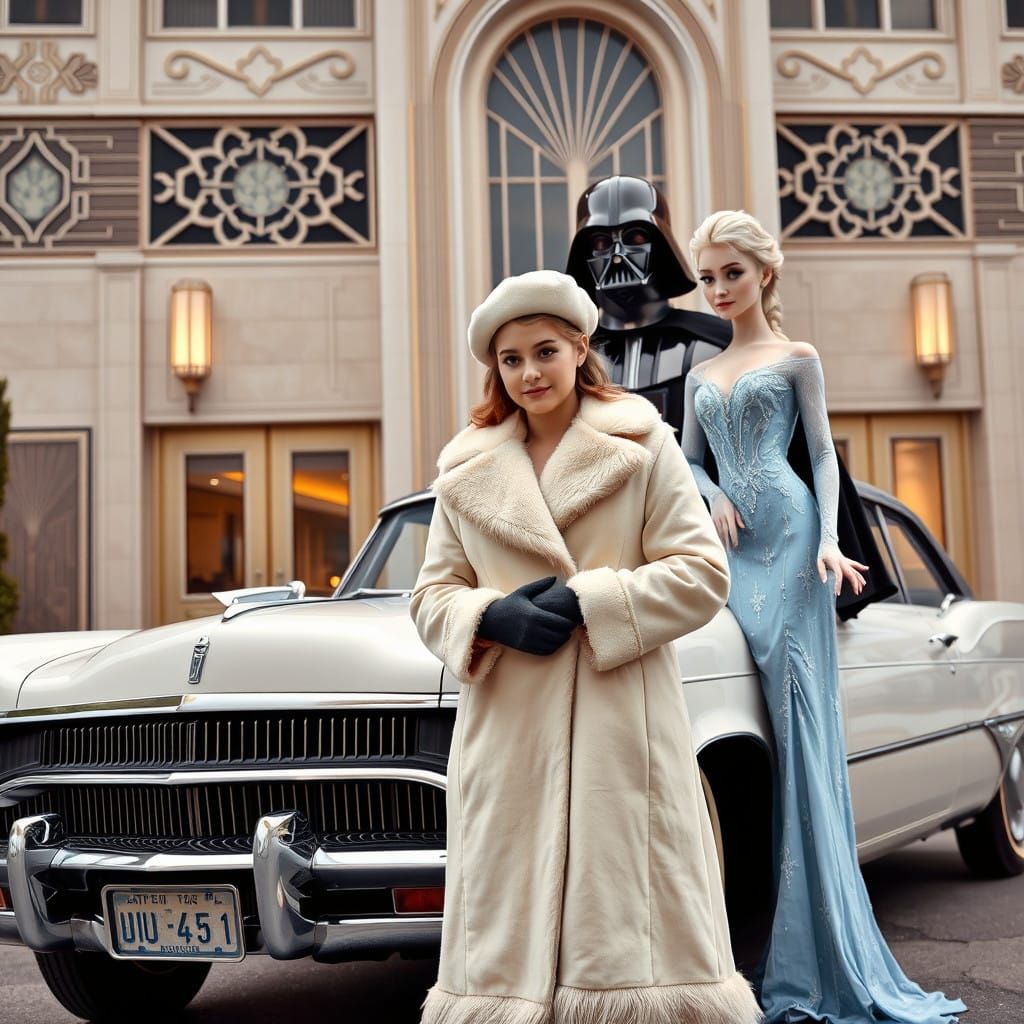 Vintage Glamour Meets Star Wars: Elegant Lady and Imperial F...