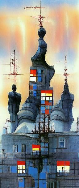 Stalinist Architecture in Magical Realism Style