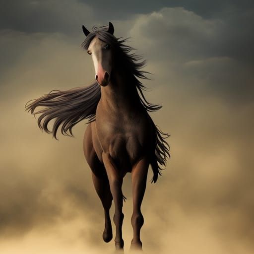 Epic Cinematic Horse Digital Matte Painting