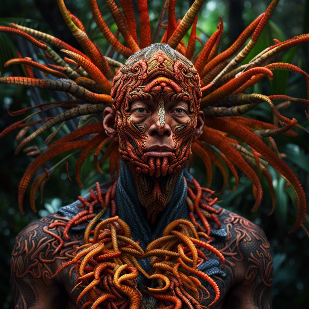 Man Transformed: Cordyceps Fungus in Hyperrealistic Detail