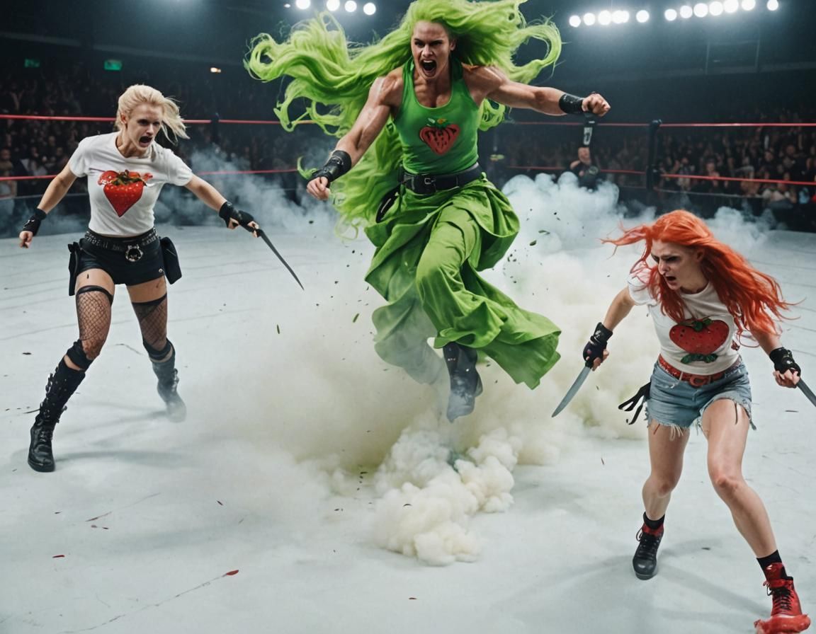 Eerie Twins Attack Man in Wrestling Ring