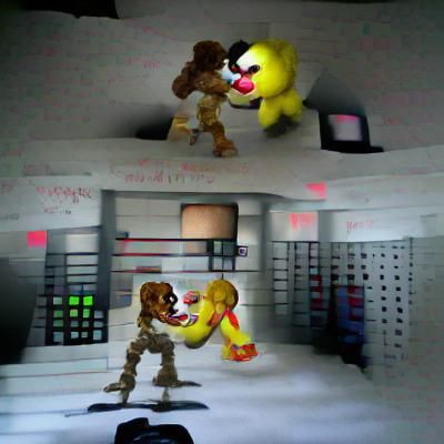 Unexpected Fight: Human vs Animatronic Chicken