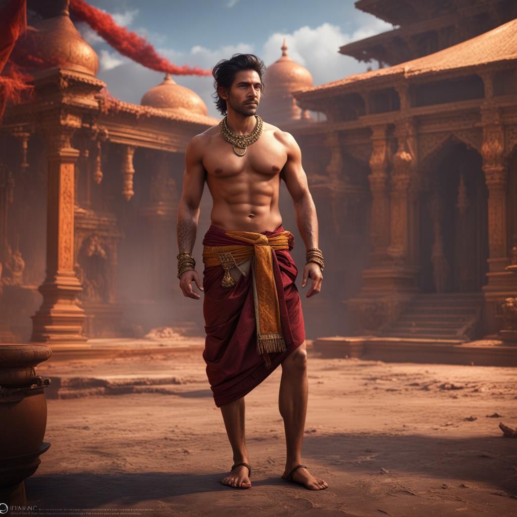 Attractive East Indian Man Receives Attention, Digital Art