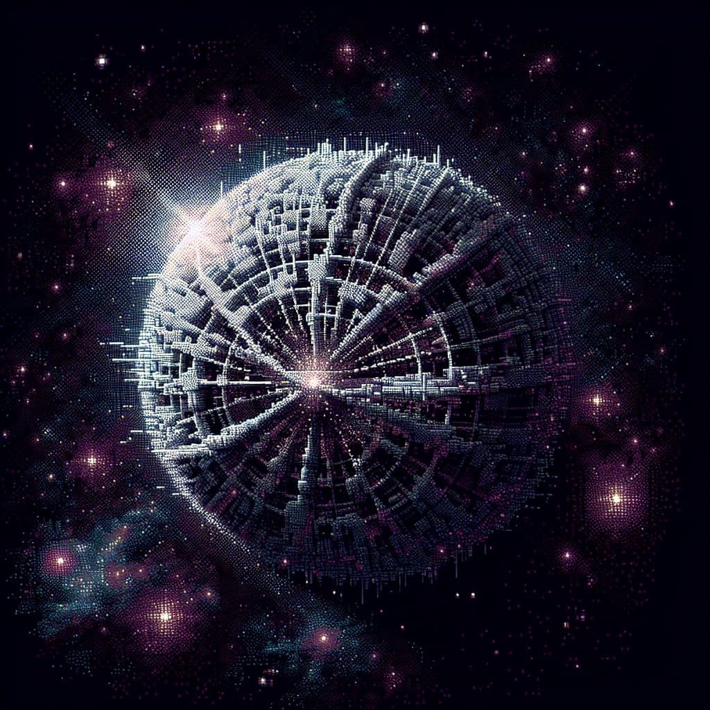 Minecraft Universe Dyson Sphere in Deep Space