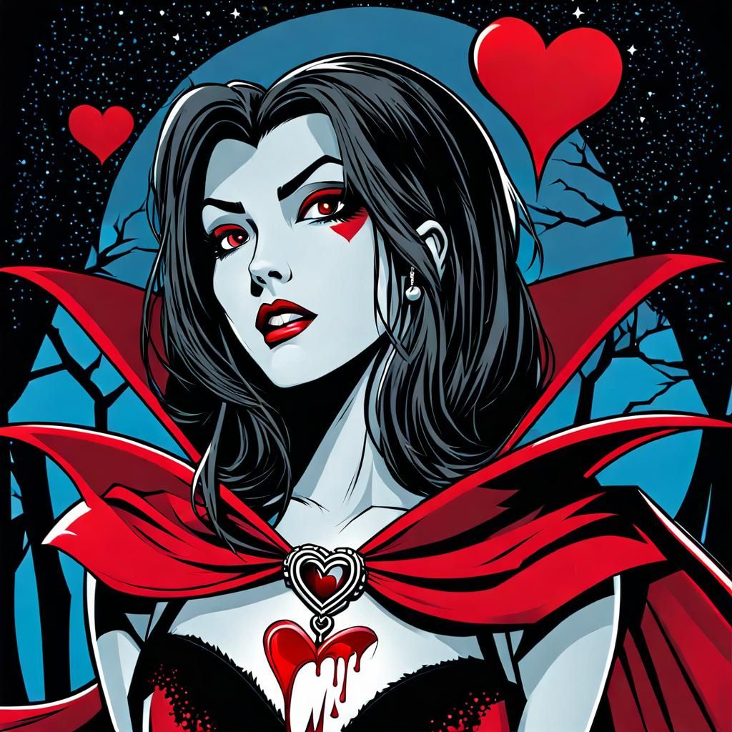 Vampire Comic Art: Playing Dead