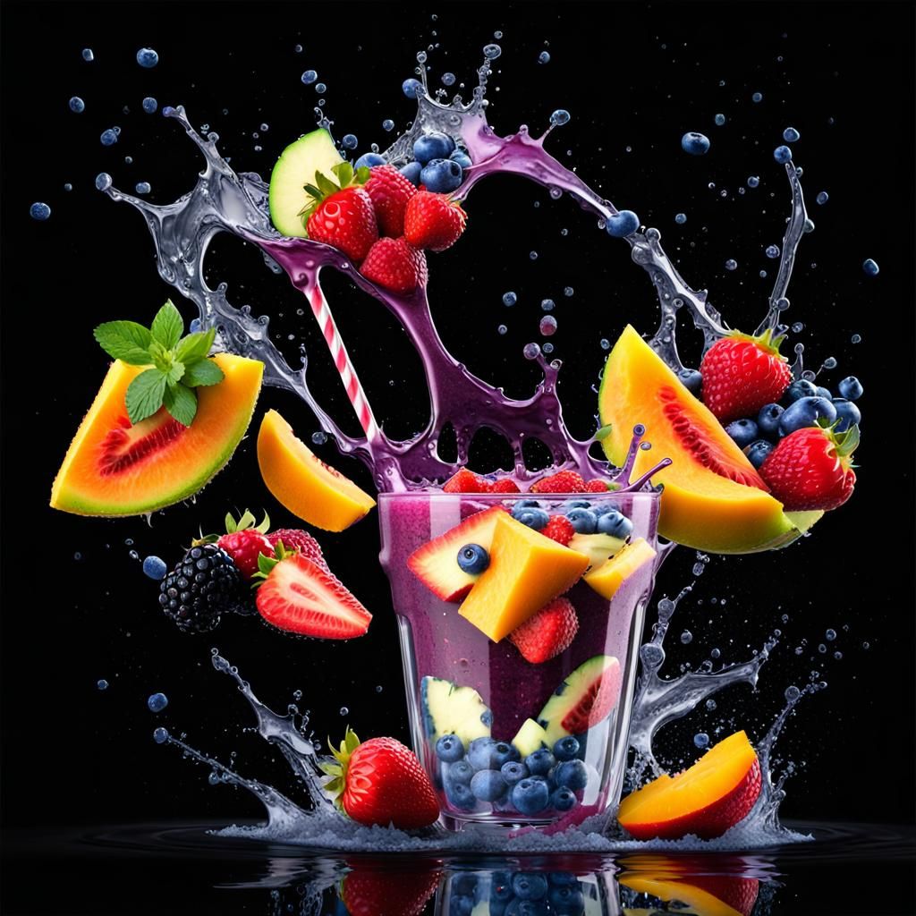 Oops Splash Of Organic Fruit Smoothie.