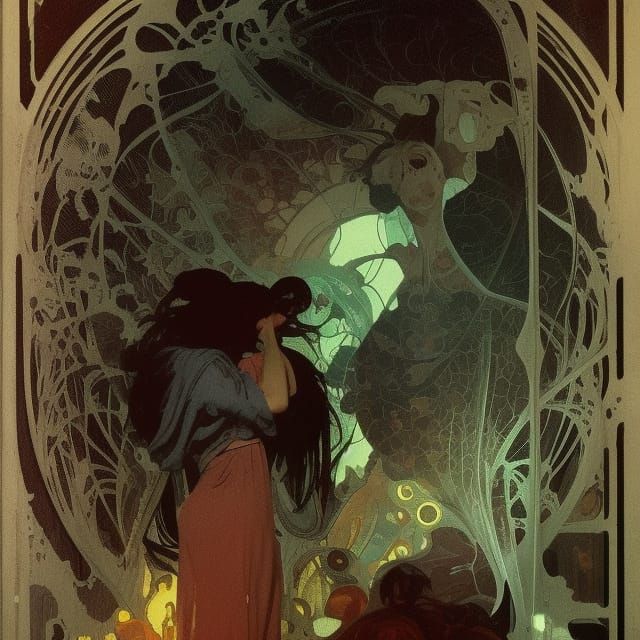 1968 Horror Novel Cover Art in Unreal Engine