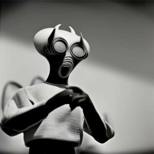 Alien Bee People Invade 1950s American Town