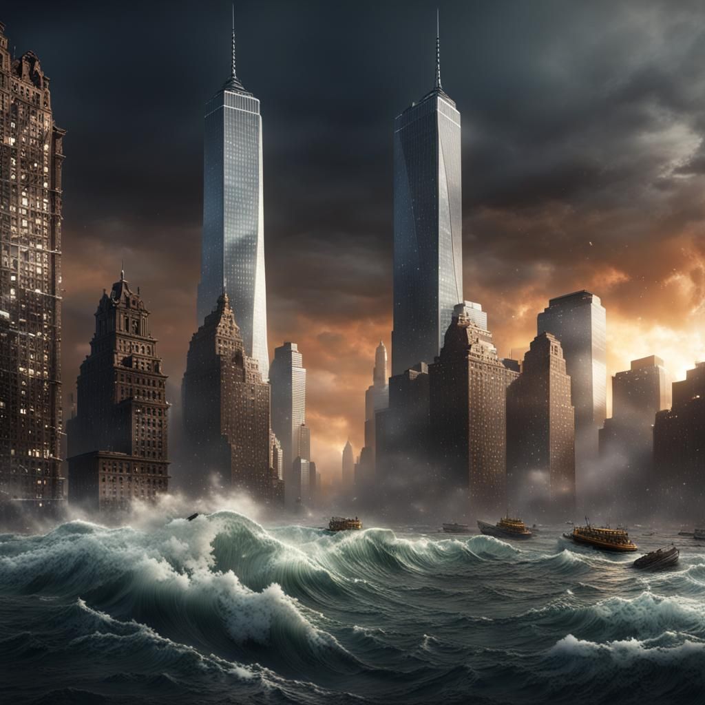 Tsunami Devastates New York City: Apocalyptic Destruction