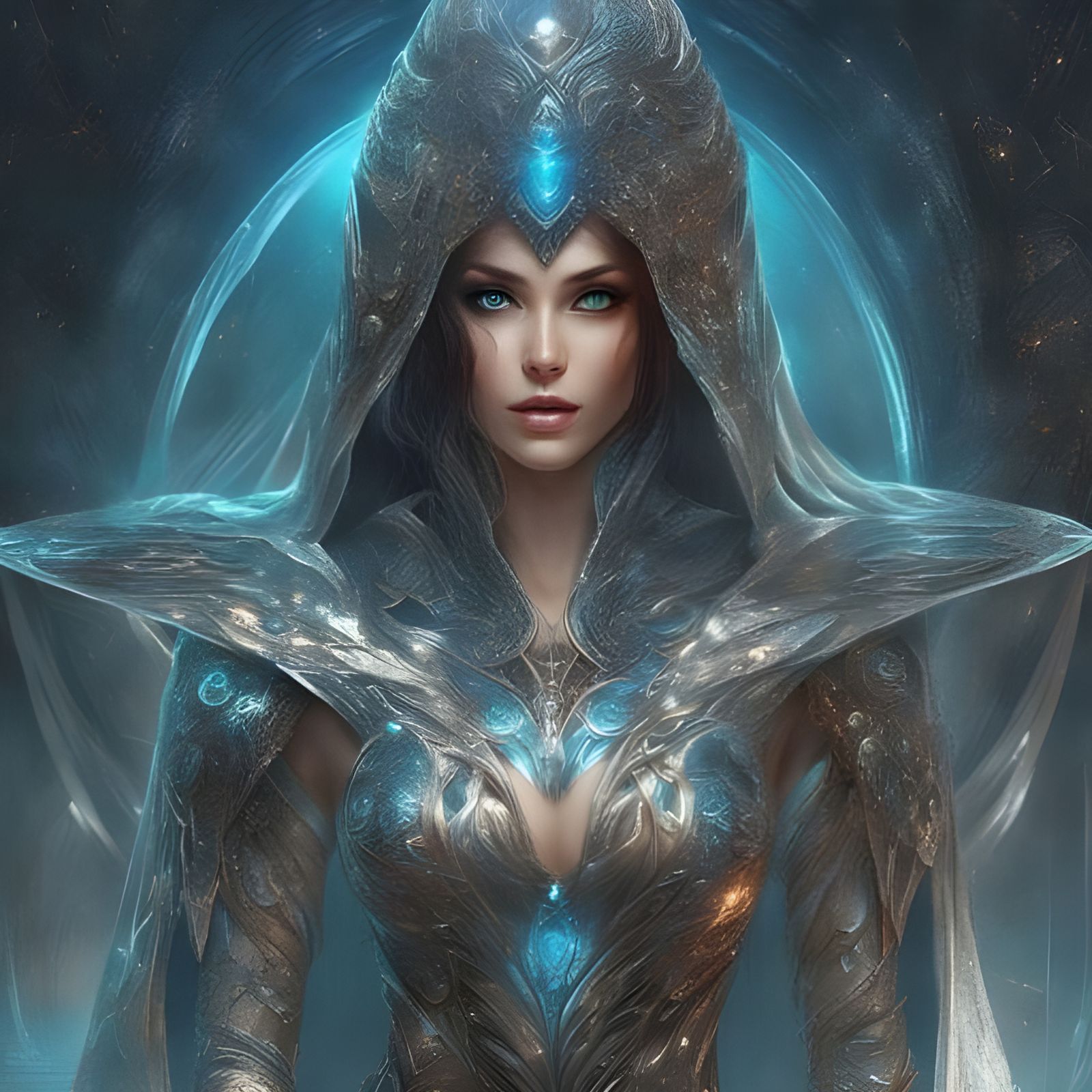 Beautiful Alien Footman with Azure Hood