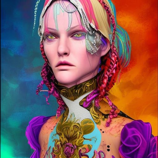 Hyperrealistic Portrait with Dramatic Lighting