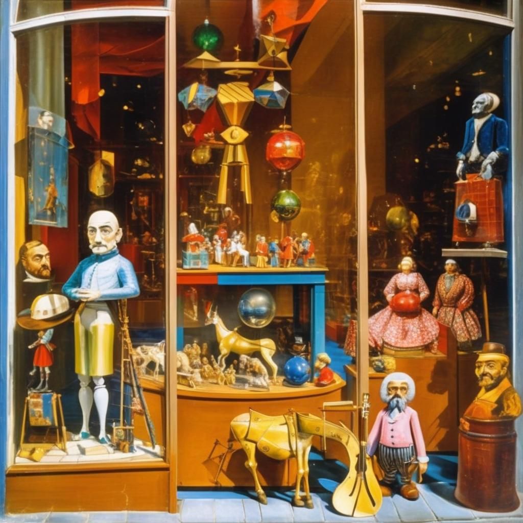 Surreal Toy Shop Window Display