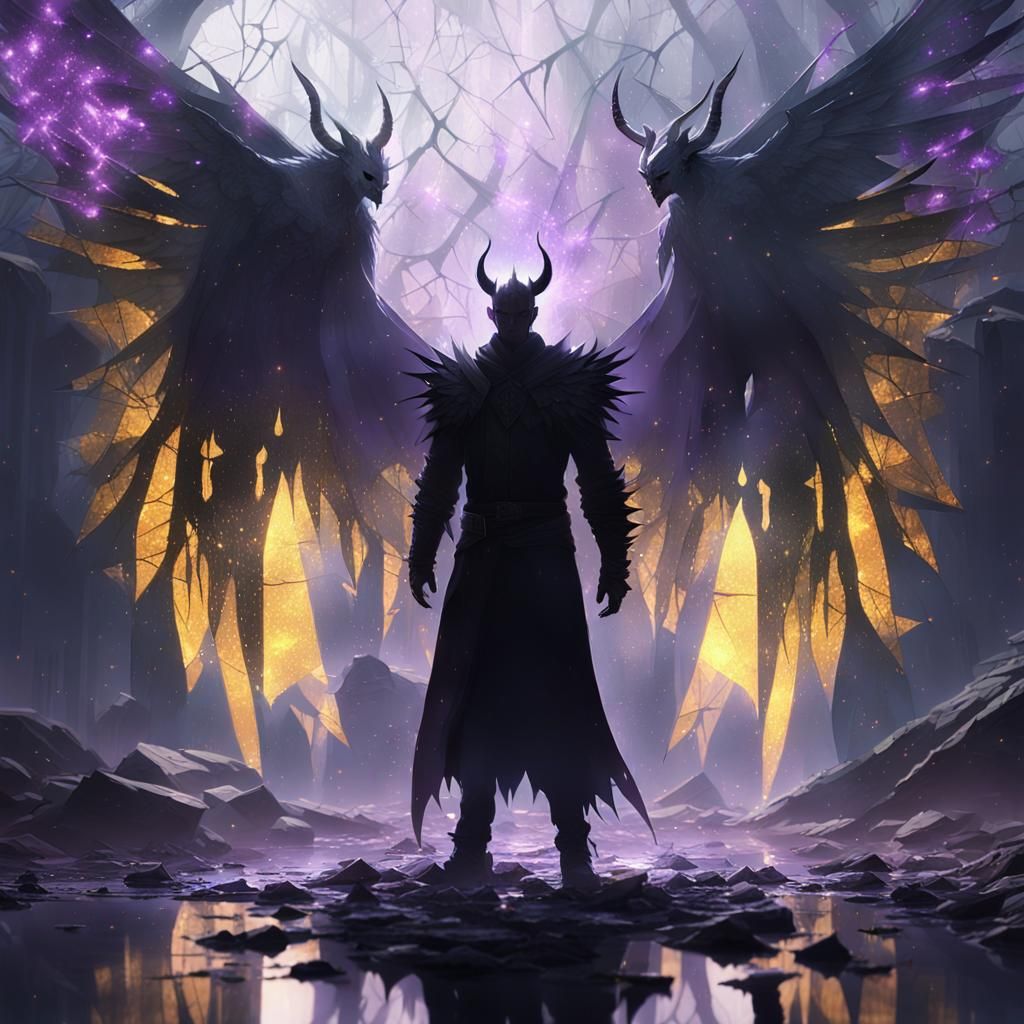 Mystical Guardian in Shadows