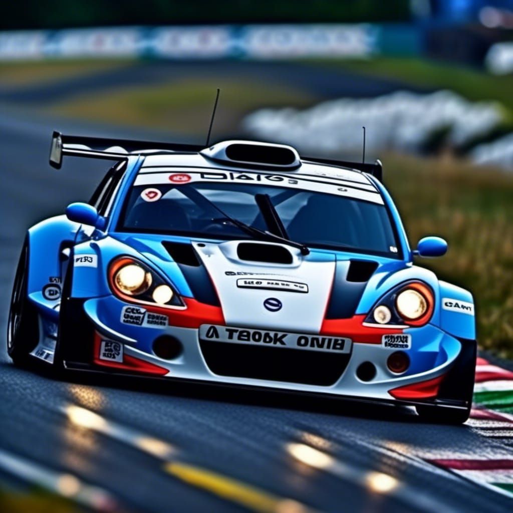 Starry Night Rallyfest: Subaru in Detailed Stock Photo