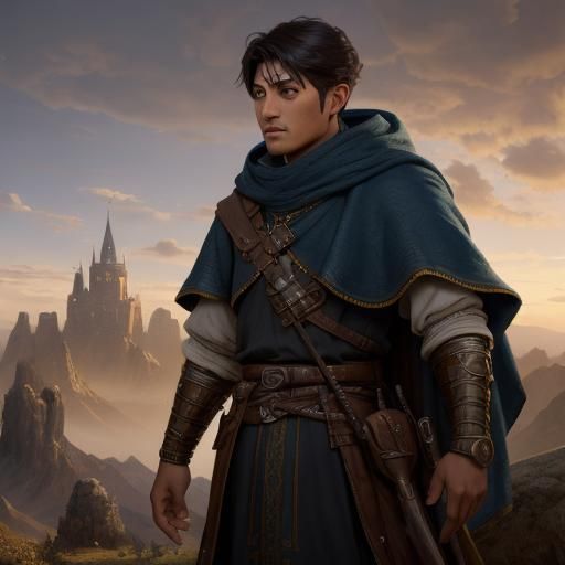 Shepherd Boy and King: Detailed Matte Painting