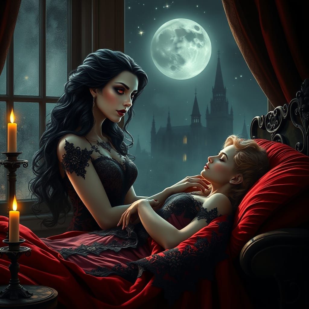 Vampire Queen Longs for Human Lover in Gothic Romance