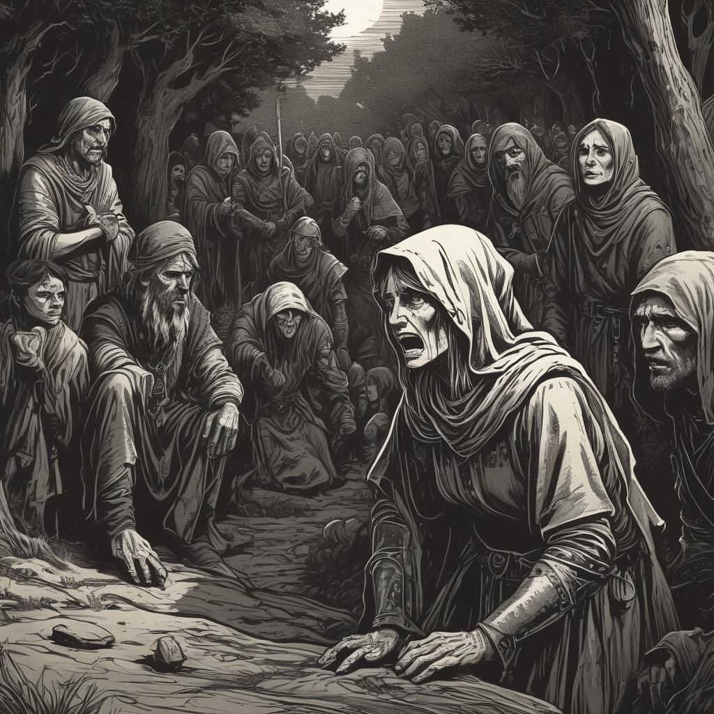 Dark Fantasy Art: Farmers Divided by Sympathy