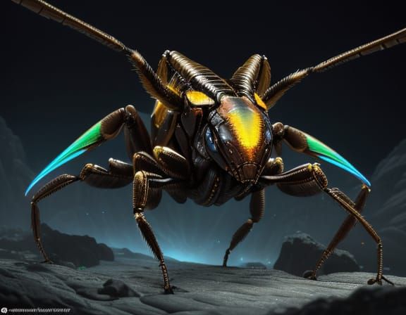 Arthropod Alien Scorpion Portrait: Hyperrealistic Concept Ar...