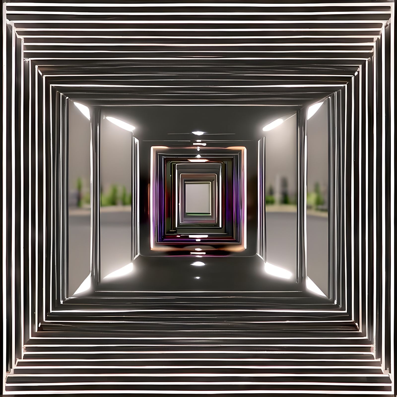 Mirrored Syncopic Infinity in Detailed 8K Resolution