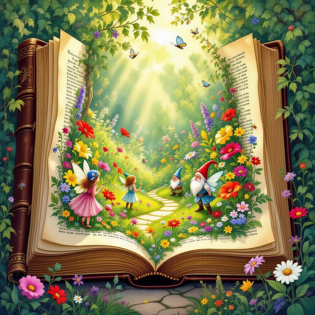 Enchanted Book Garden: Arthur Rackham & Art Nouveau