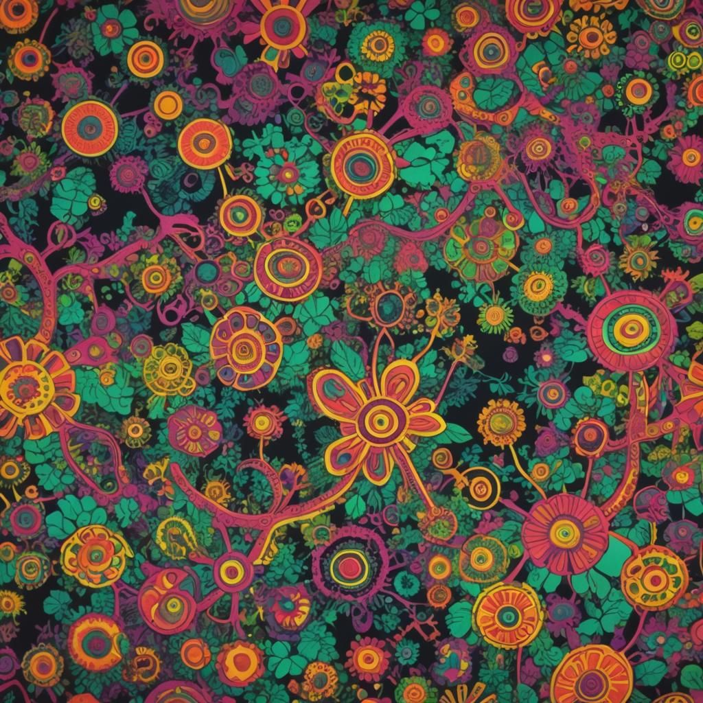 Groovy 60s Psychedelic Film Still