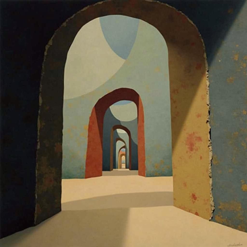 Abstract Angular Painting in Maximalist Style