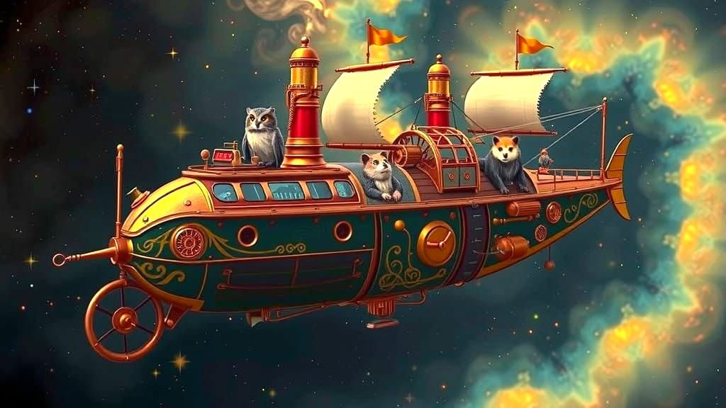 Fantastical Steampunk Expedition into Carina Nebula