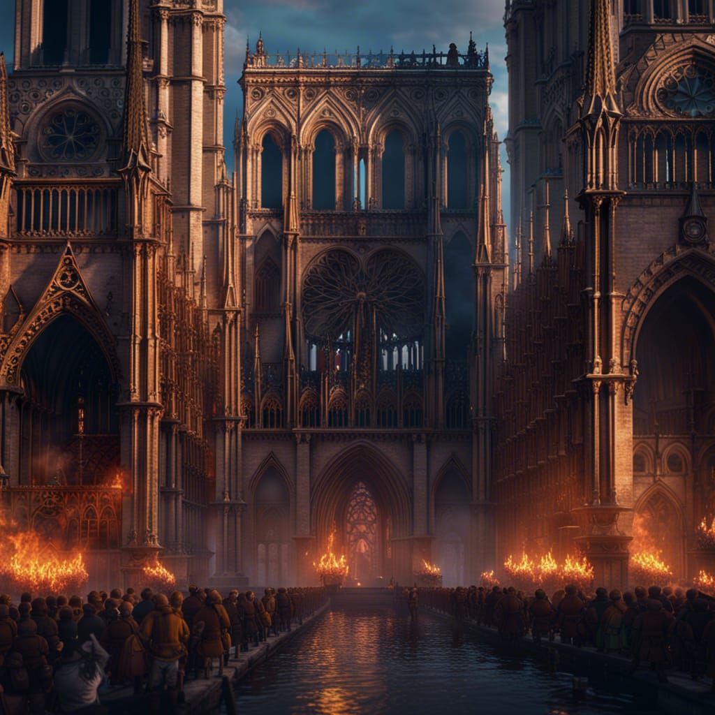 Notre-Dame de Paris is burning