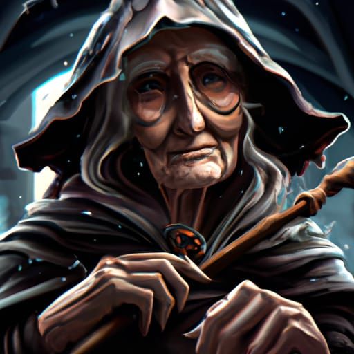Old woman who transforms into Enchantress