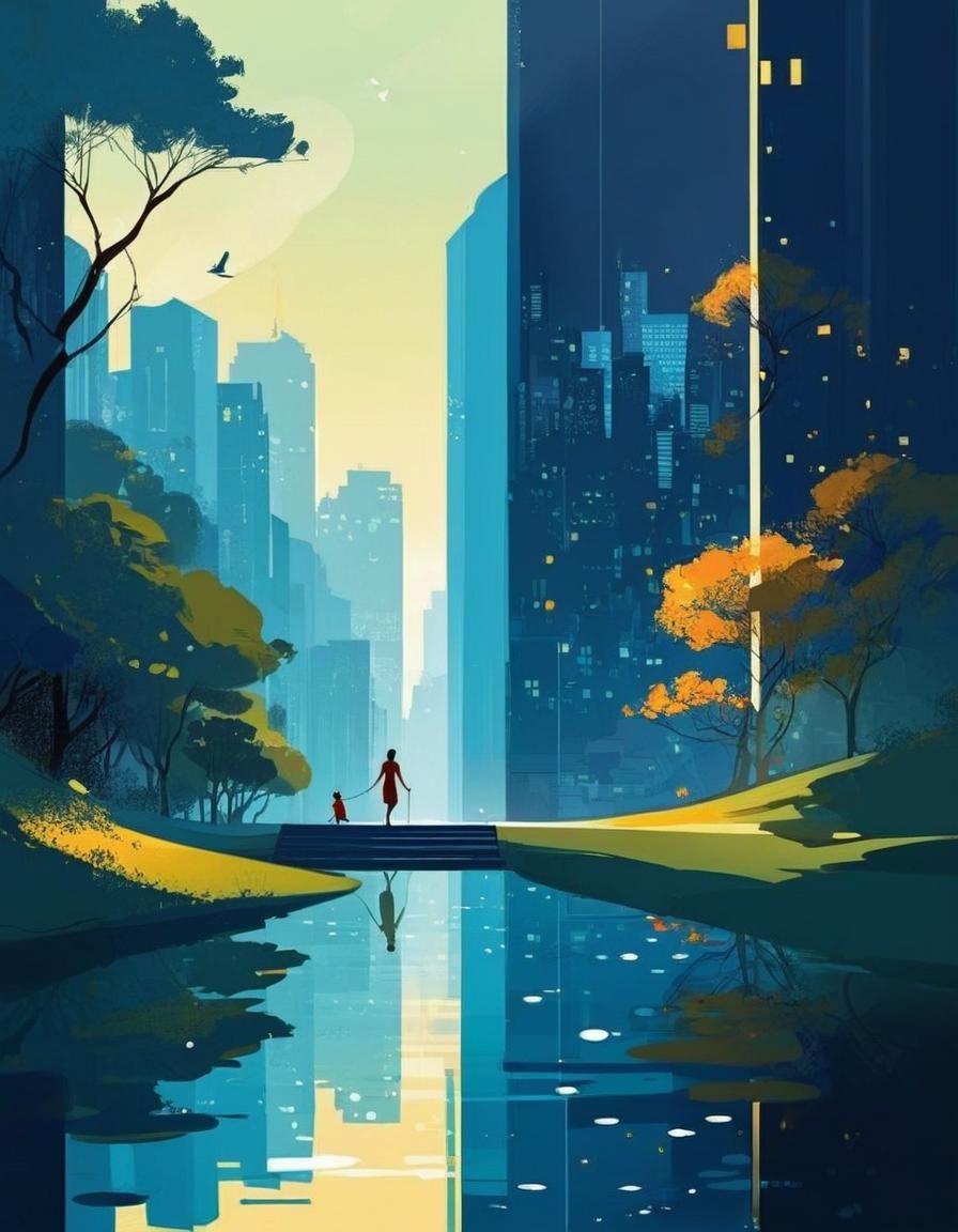 Charming Digital Illustration of Pursuit