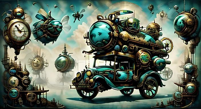 Steampunk Clockwork World of Victorian Surrealism