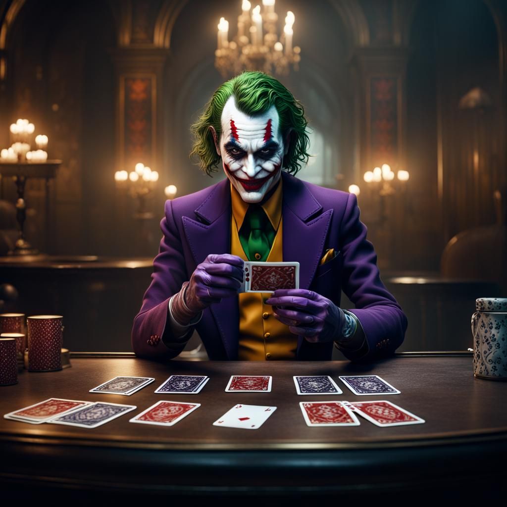 Joker in Burning Card Game: Fantasy Art