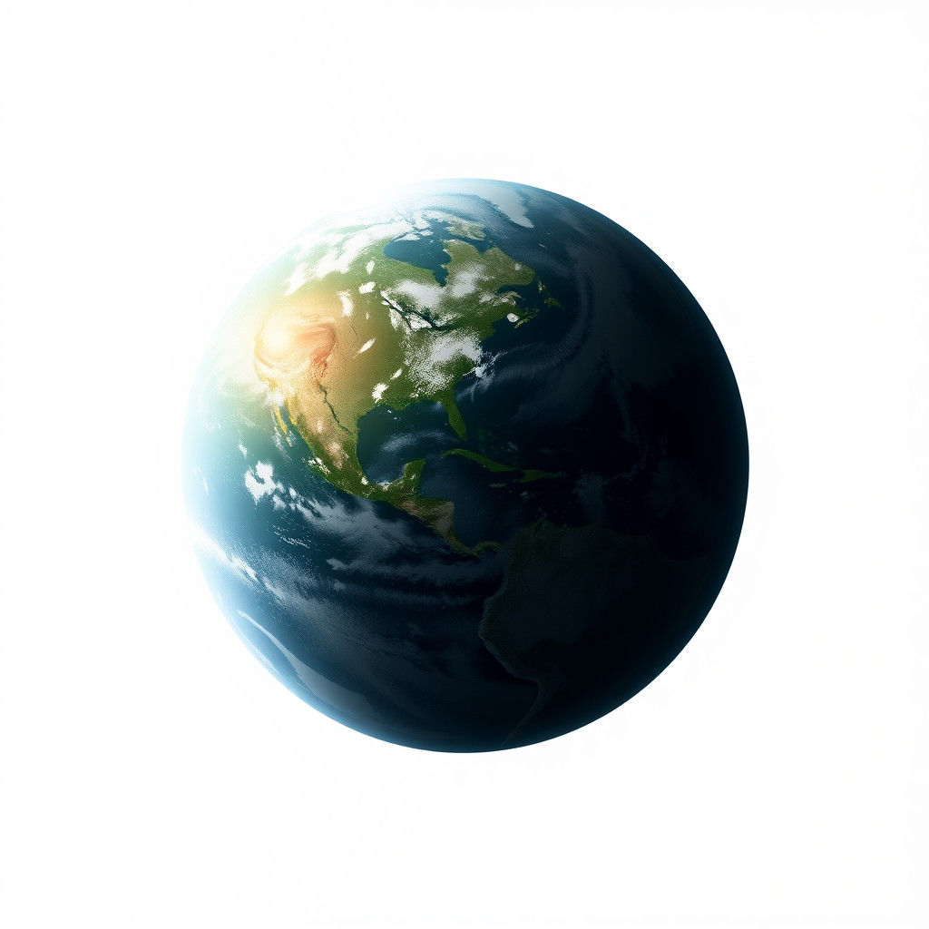 Simple Two-Dimensional Planet Illustration