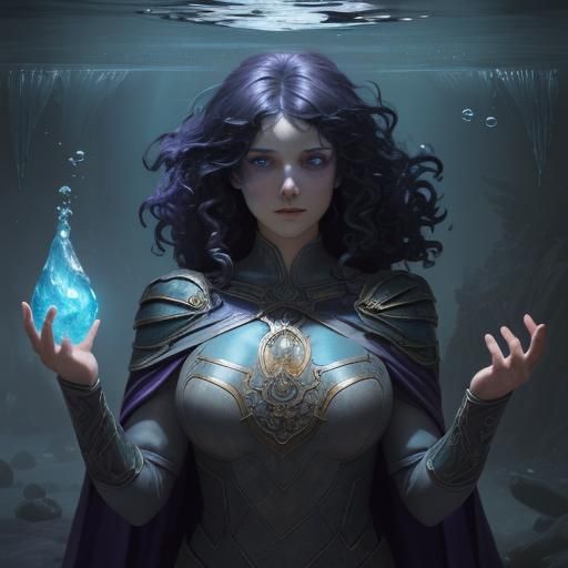 Riptide: Mind Control Heroine in Dark Fantasy Style