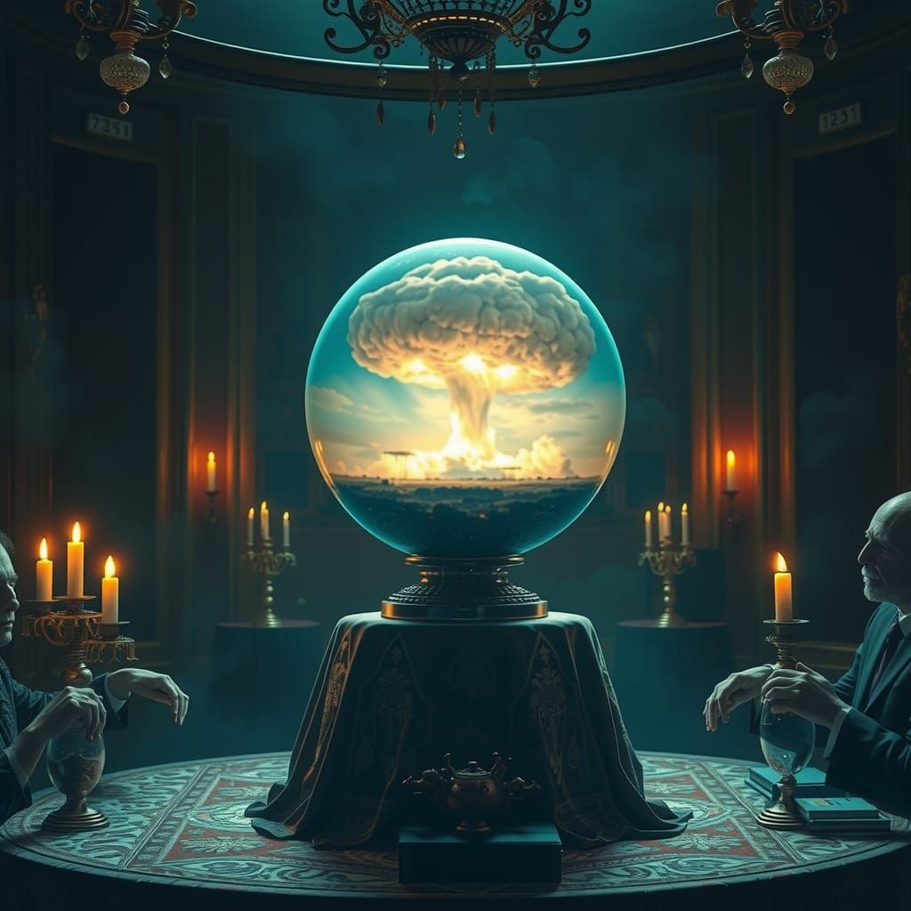 Crystal Orb Séance: Nuclear Explosion Vision