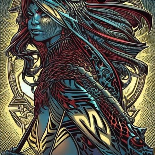 Cheetah Avatar in Comic Book Style