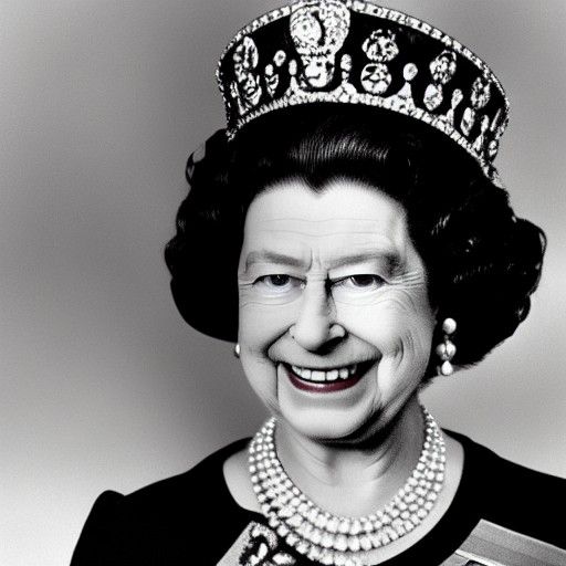 Queen Elizabeth II Portrait: Digital Art
