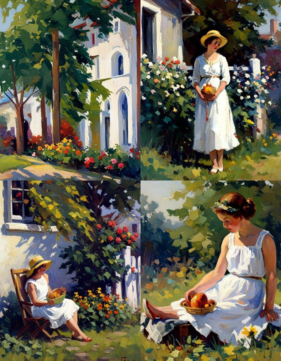 Coastal Scene in Thieme's Impressionistic Style