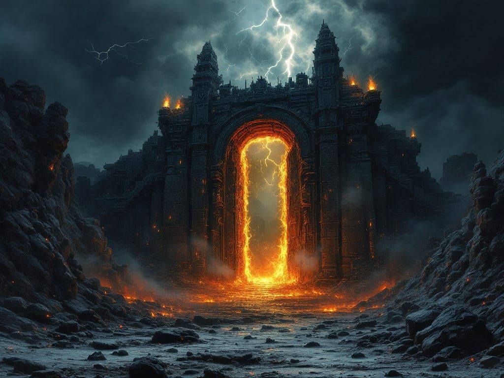 The gates of Hell.