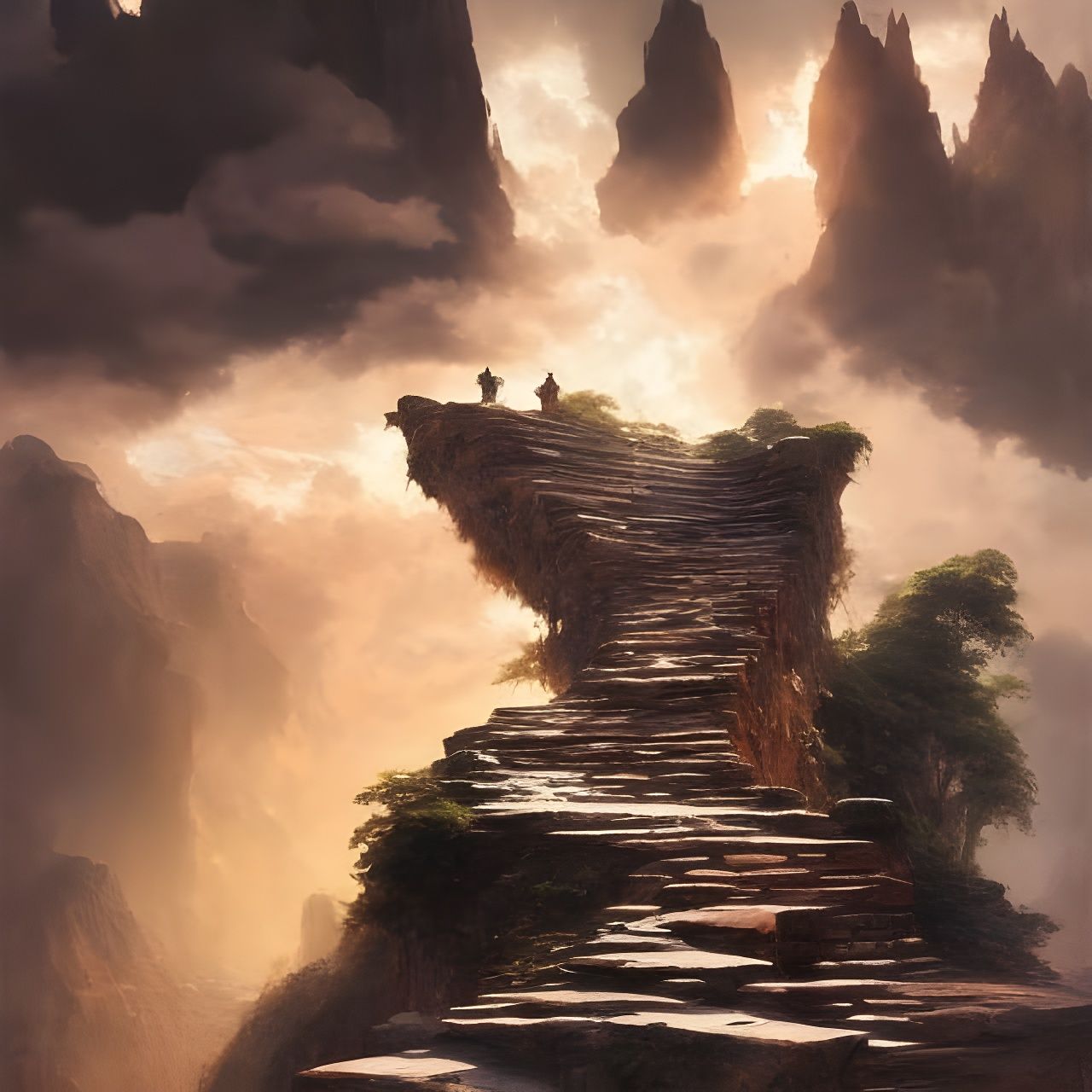 I thought heaven's Gate would be up the stairway...