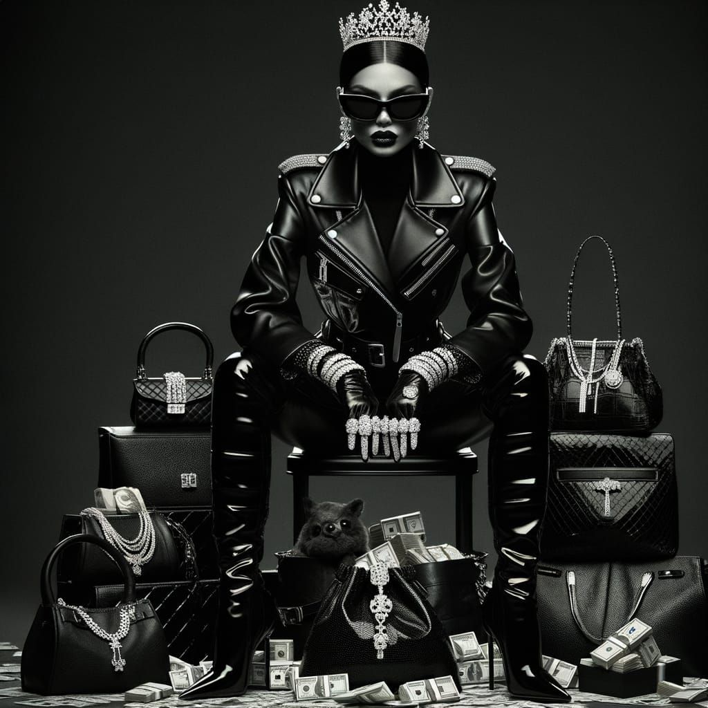 Leather Queen of Thieves on Diamond Throne