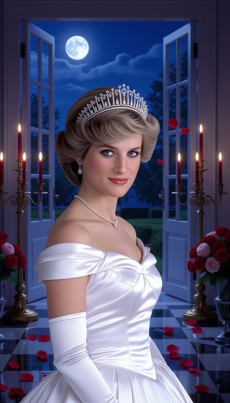 Princess Diana Portrait in Ultra-Realistic Unreal Engine Sty...