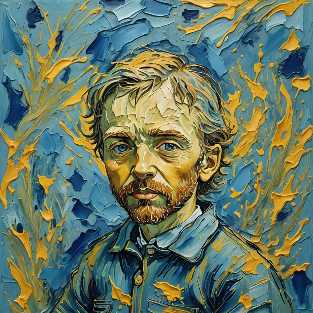 Van Gogh as a Toddler in a Vibrant Impressionist Masterwork