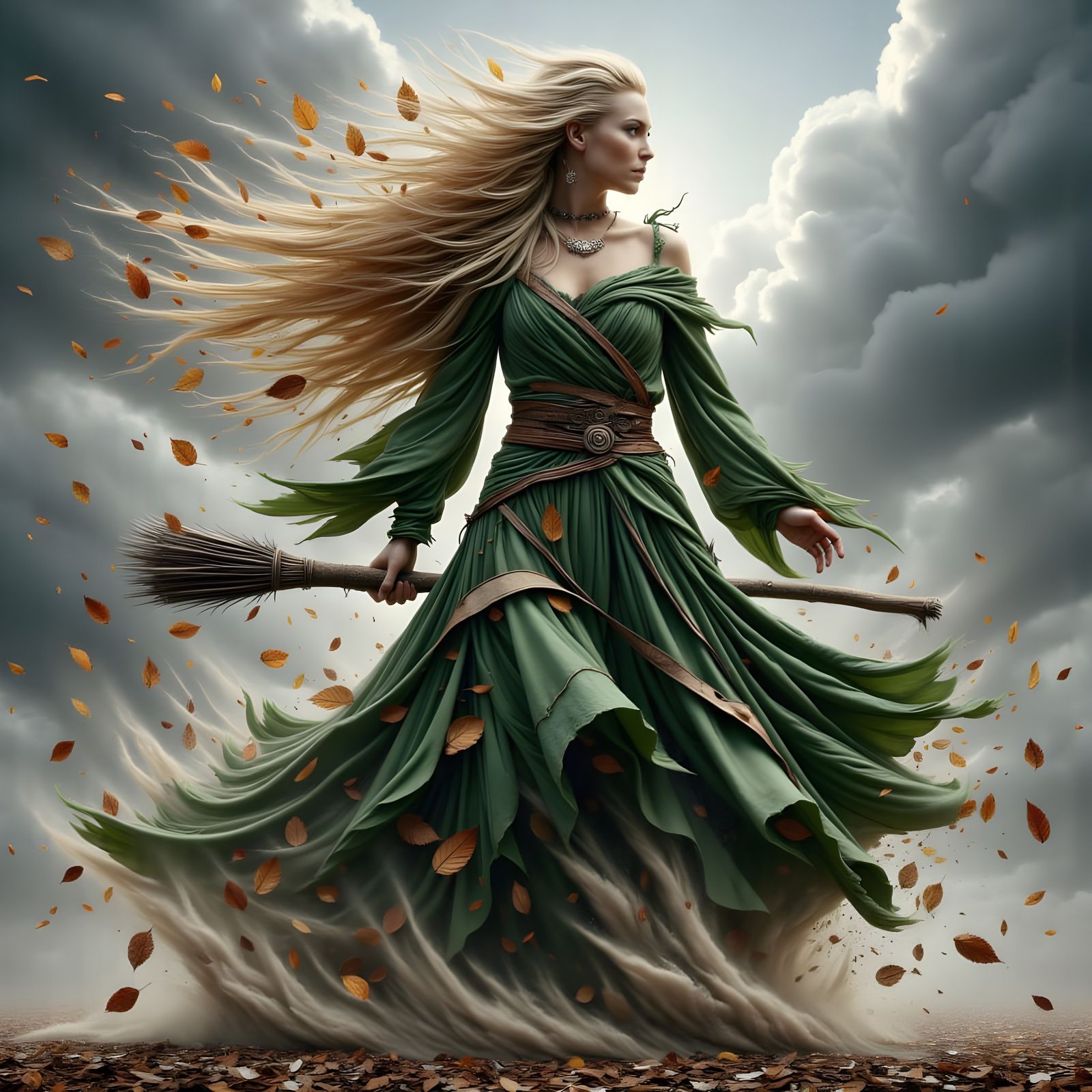 Norse Goddess of Autumnal Beauty Portrait