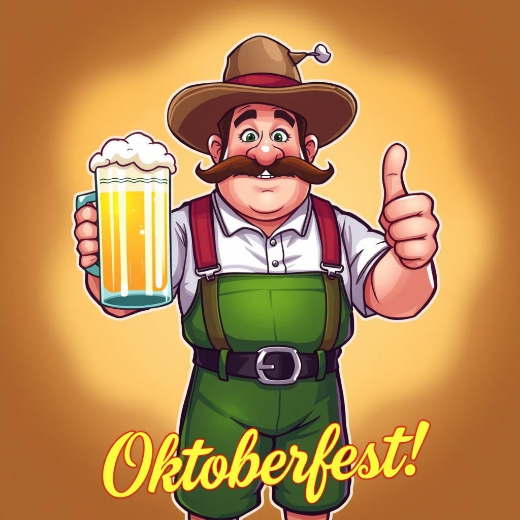 Oktoberfest Celebration in Contemporary Digital Art