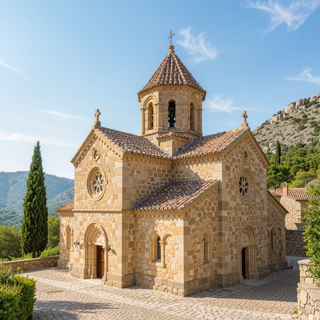Monastery of Montserrat in Spain