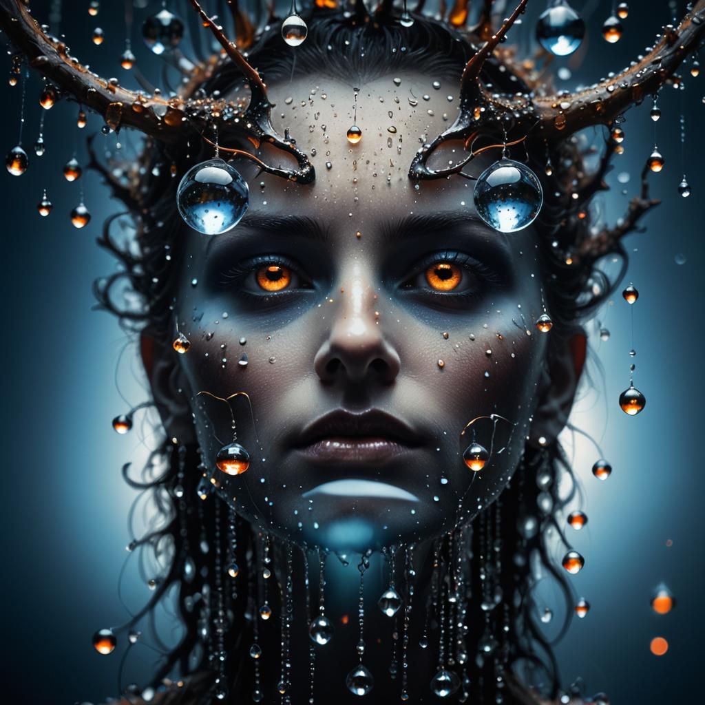 Dew Drops in Morning Light: Surreal Macro Photography